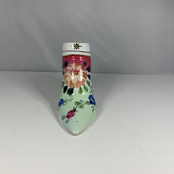 Large Floral Porcelain Formalities Shoe - Picture 2 of 4